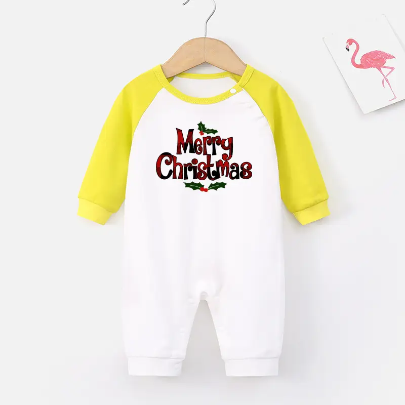 2024 Christmas Baby Long Sleeve Climbing Jumpsuit Red White - Image 11