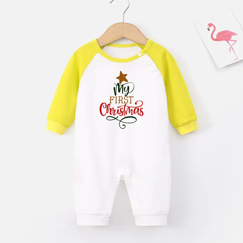 2024 Christmas Baby Long Sleeve Climbing Jumpsuit Red White - Image 12