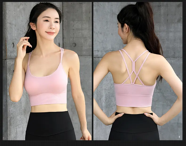 White Cross Back Sports Bra for Large Sizes — feature 18