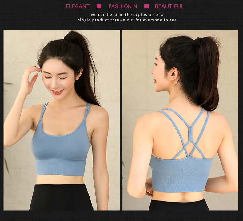 White Cross Back Sports Bra for Large Sizes — feature 24
