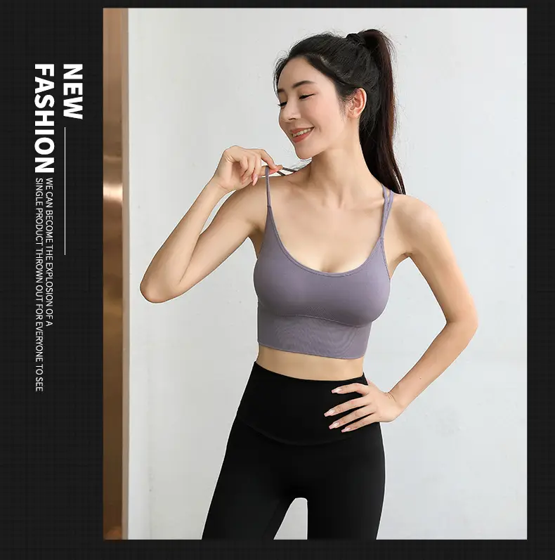 White Cross Back Sports Bra for Large Sizes — feature 25