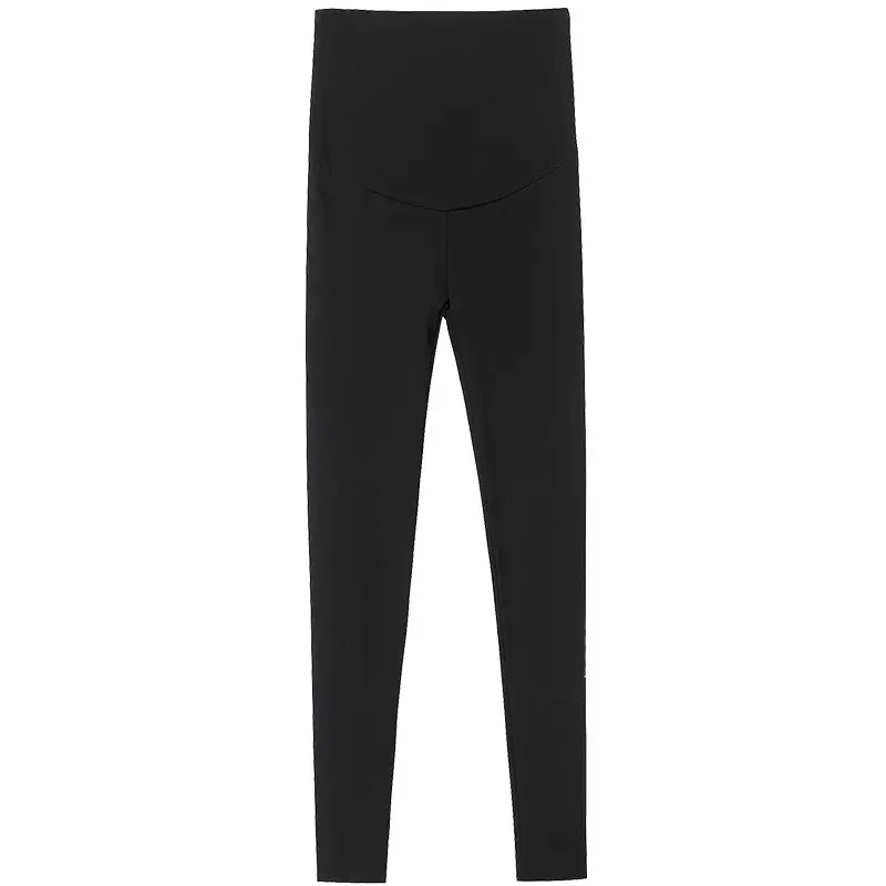 Pregnant Women's Pink Velvet Leggings for Spring Autumn Yoga Wear - Image 13