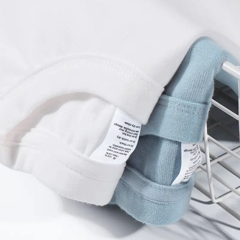 300g Japanese Heavy Sanding Cotton Long Sleeve T-Shirt White Base - Image 8