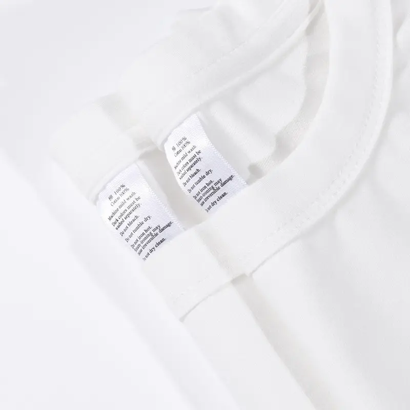 300g Japanese Heavy Sanding Cotton Long Sleeve T-Shirt White Base - Image 10
