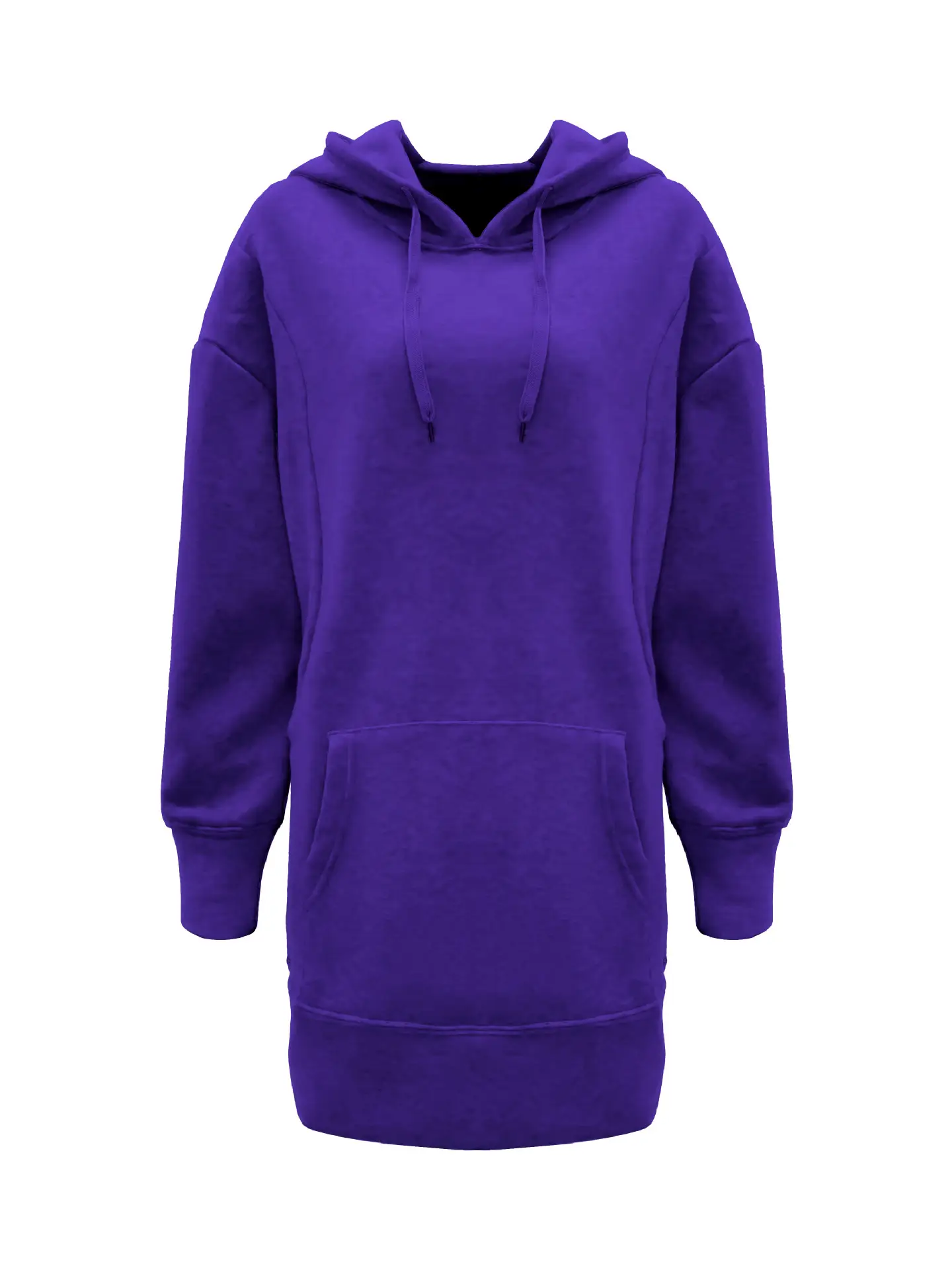 Purple Hooded Fleece Sweatshirt for Women — feature 15