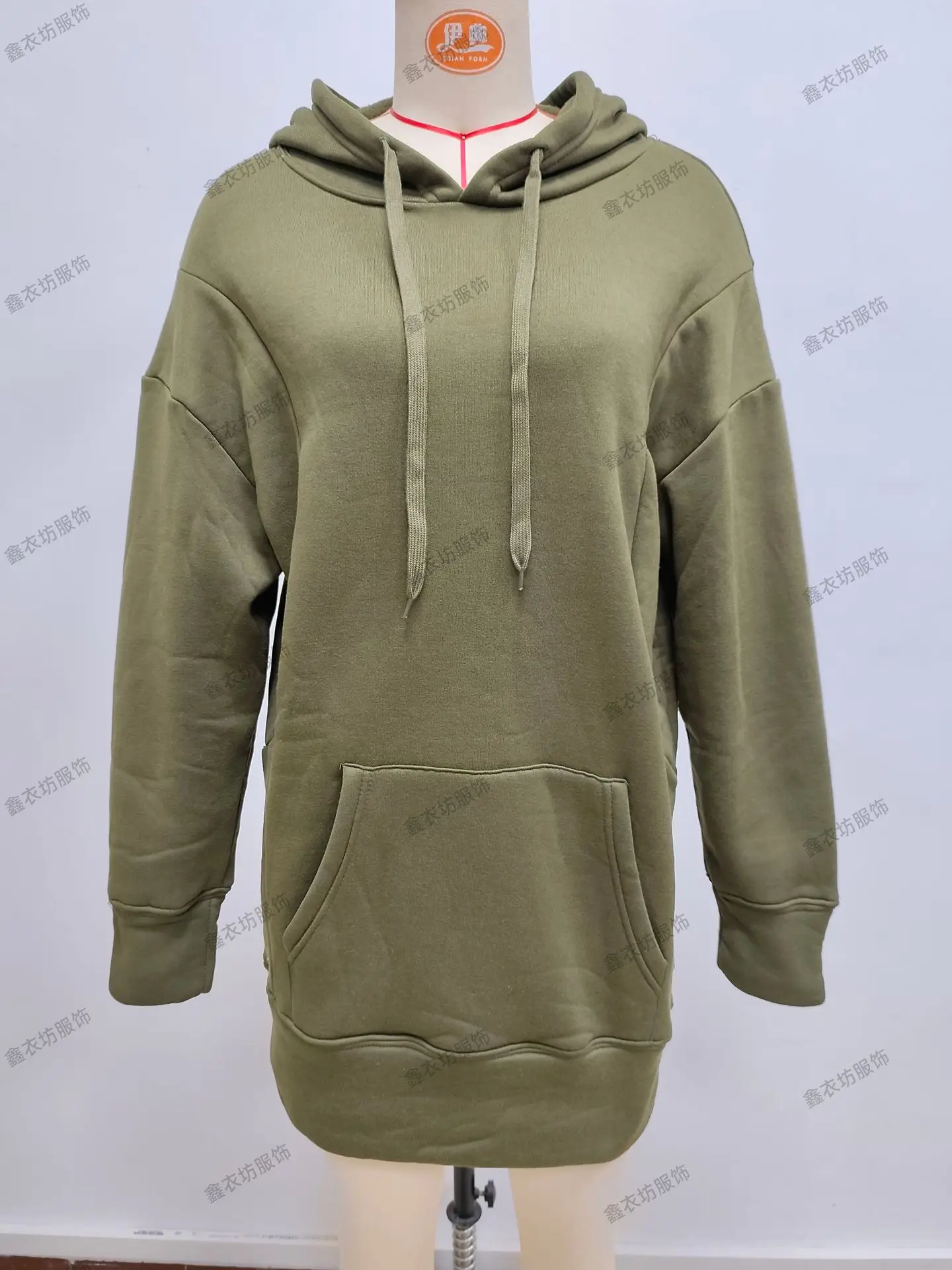 Purple Hooded Fleece Sweatshirt for Women — feature 21