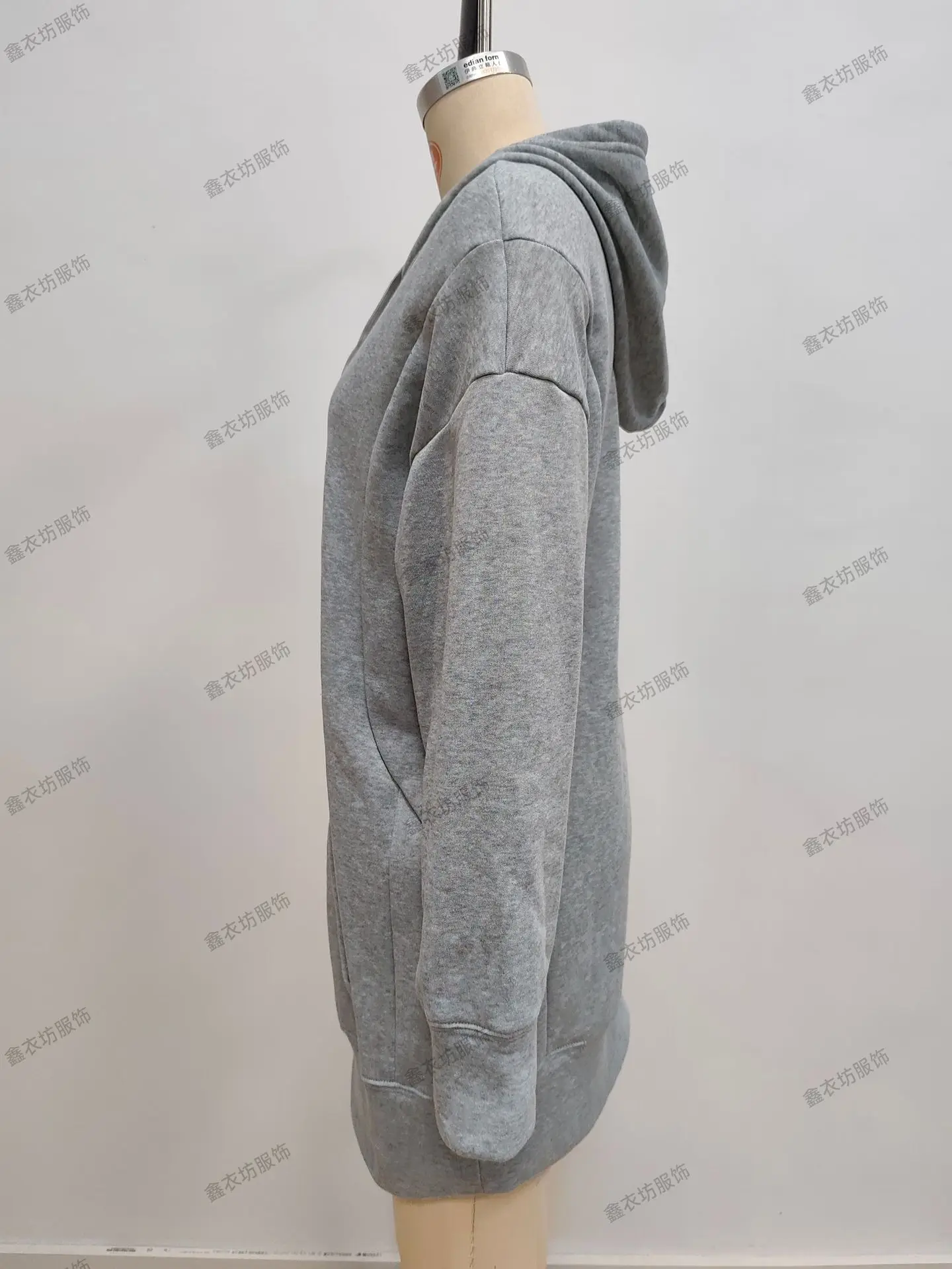 Purple Hooded Fleece Sweatshirt for Women — feature 28