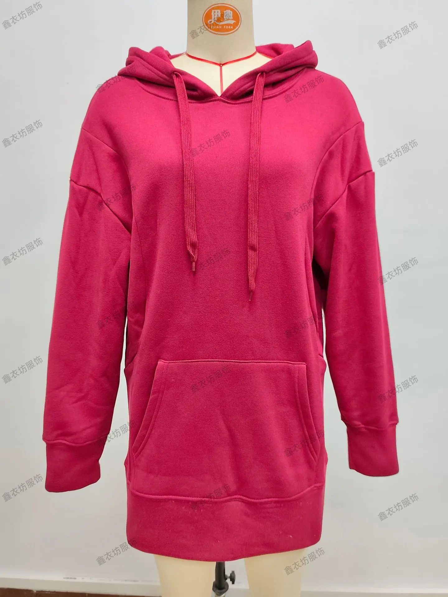 Purple Hooded Fleece Sweatshirt for Women — feature 30