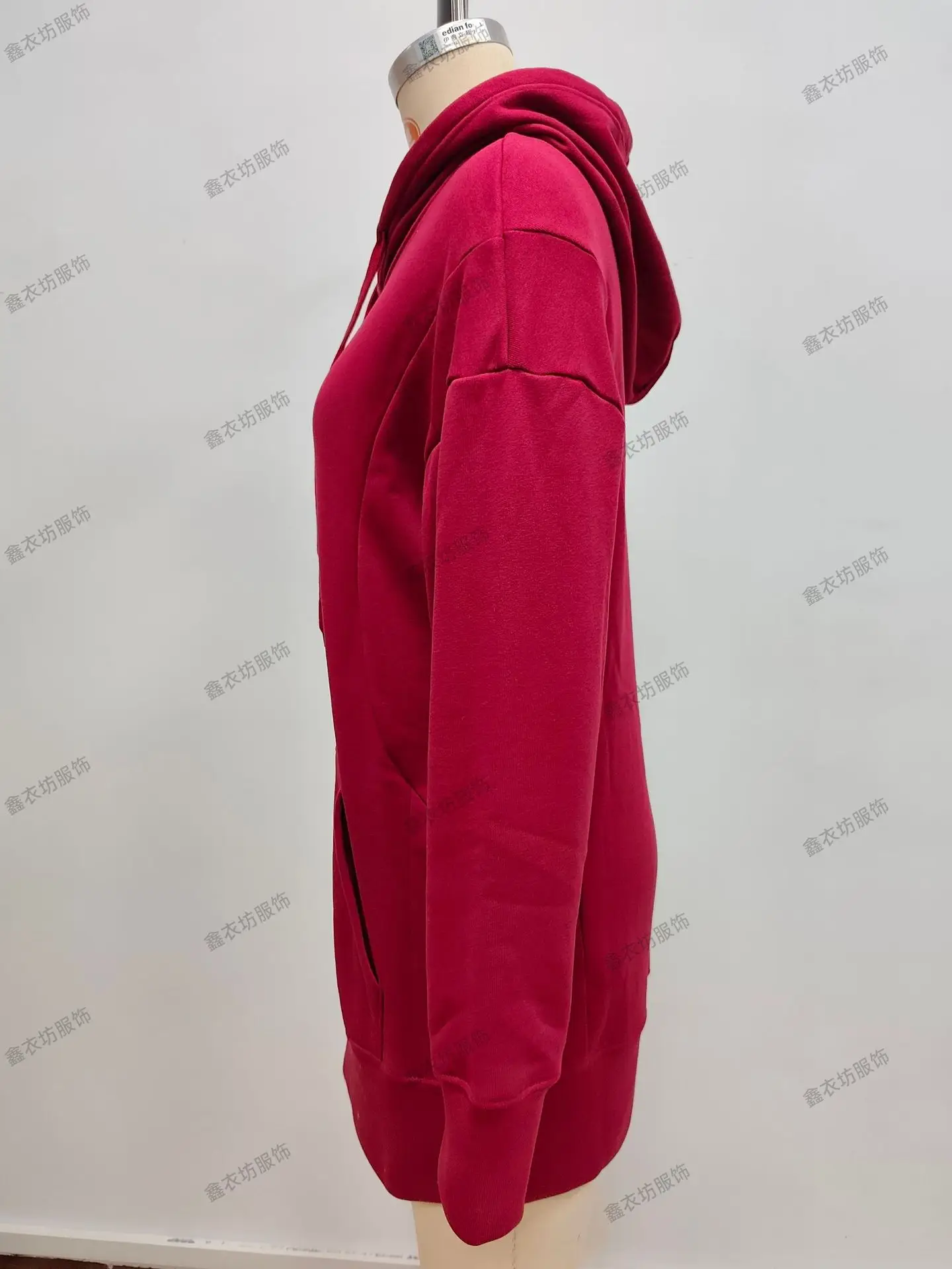 Purple Hooded Fleece Sweatshirt for Women — feature 31