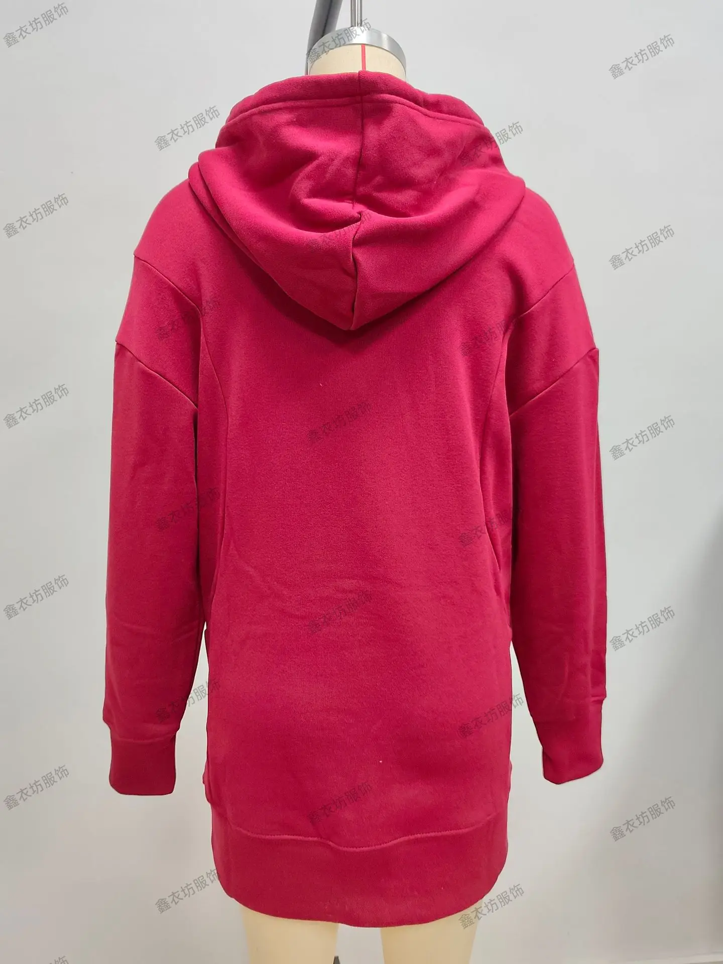Purple Hooded Fleece Sweatshirt for Women — feature 32