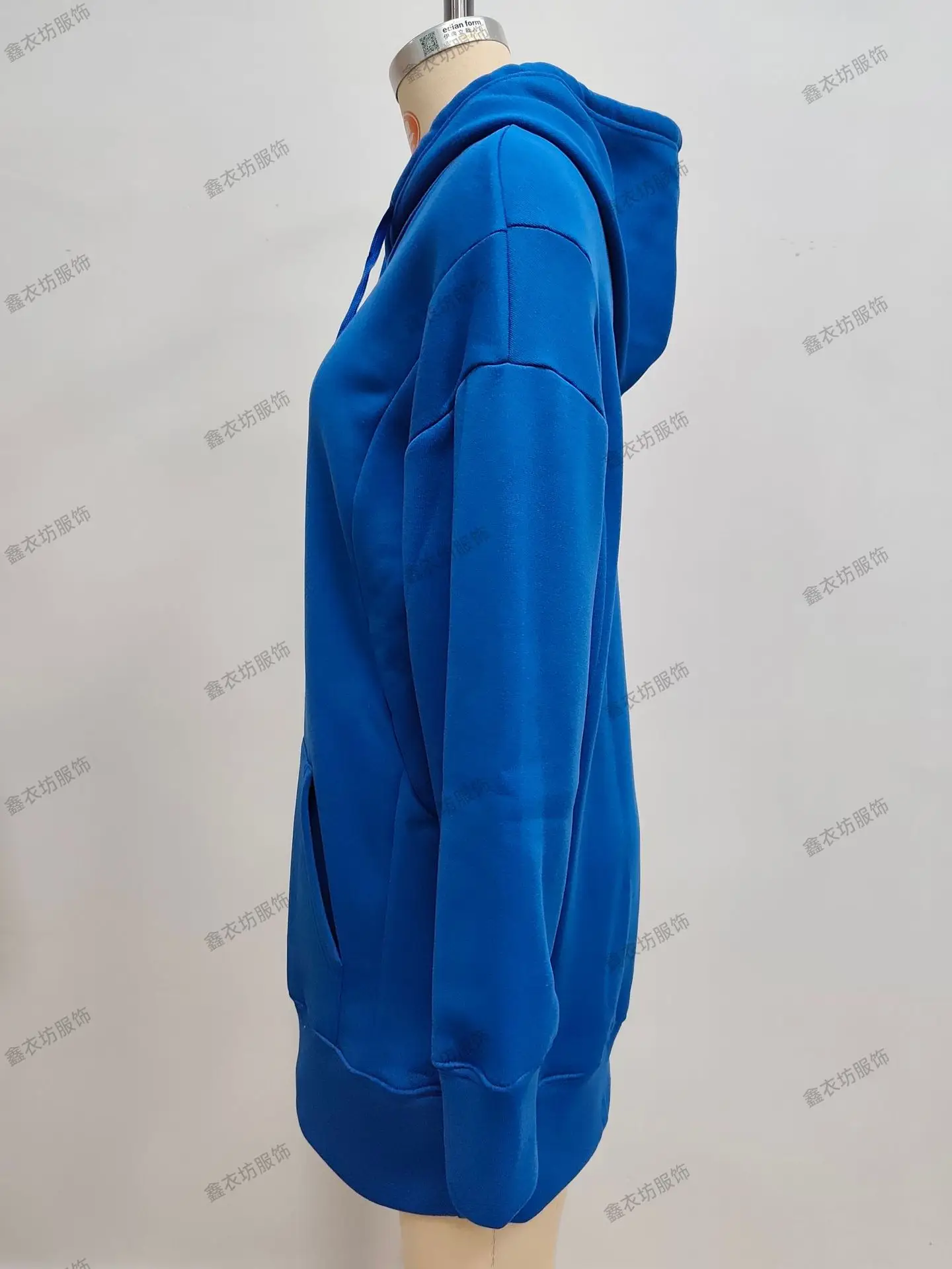 Purple Hooded Fleece Sweatshirt for Women — feature 34