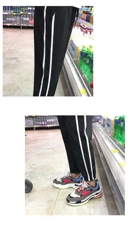 Fleece-lined Cropped Ankle Pants for Men Black — feature 11
