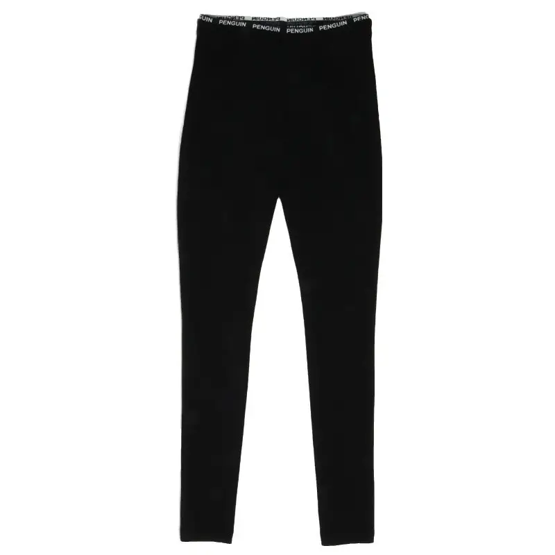 Black Seamless Camellia Oil Leggings for Women