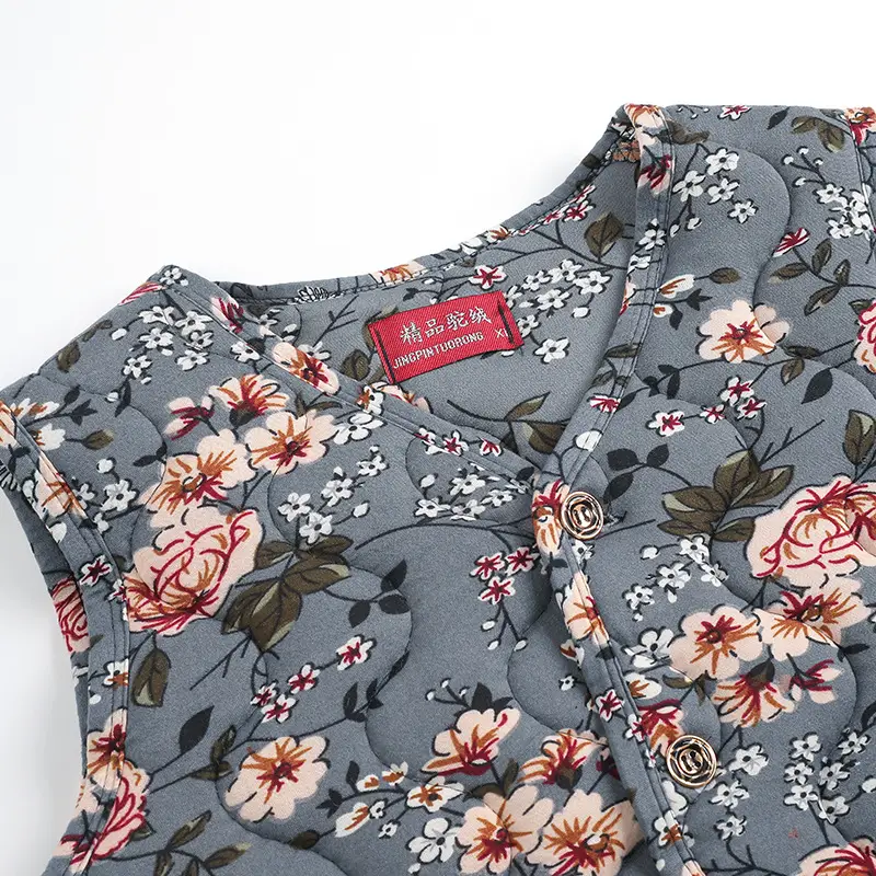 Middle-aged Embroidered Waistcoat Vest for Winter - Image 11