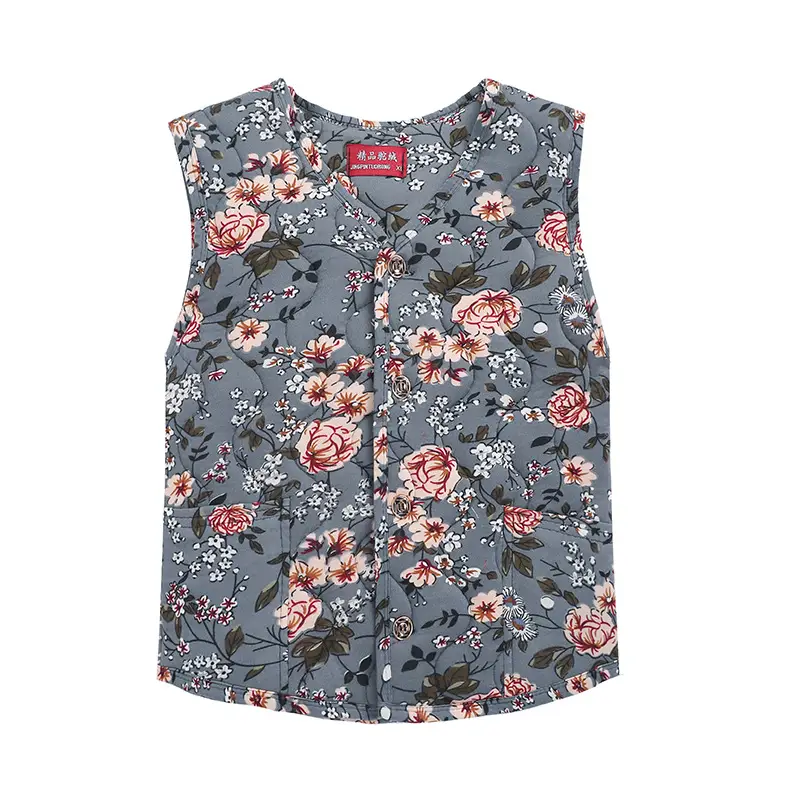 Middle-aged Embroidered Waistcoat Vest for Winter - Image 12