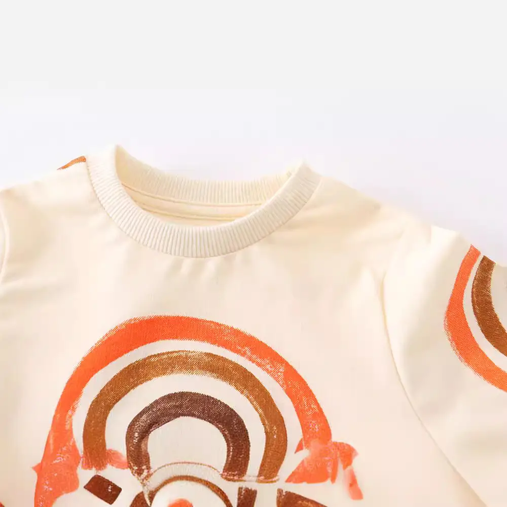 Children's Autumn Rainbow Cotton Sweatshirt - Image 2