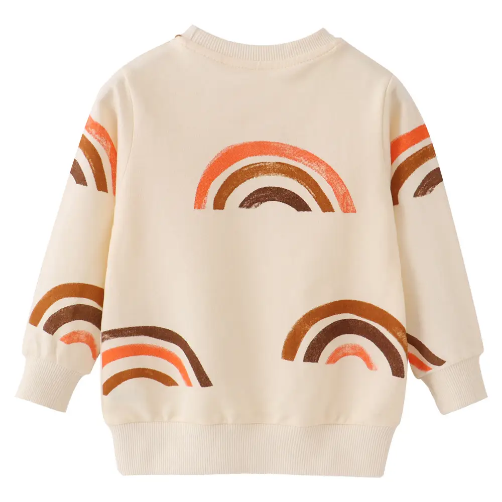 Children's Autumn Rainbow Cotton Sweatshirt - Image 5