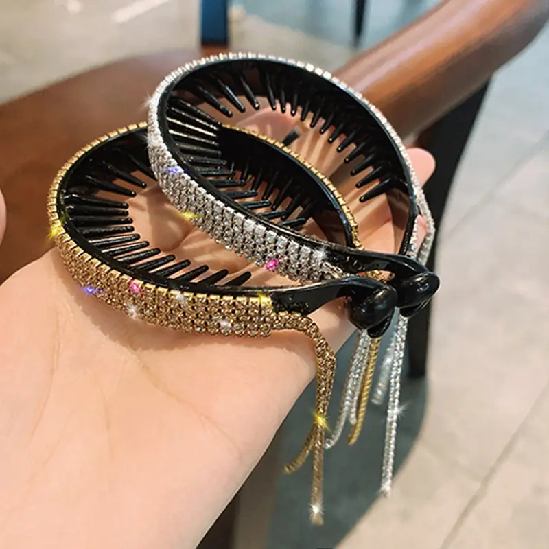 Korean Rhinestone Hair Twister with Ball Head & Back Grabber