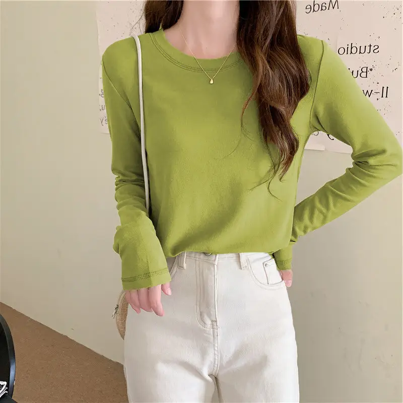 Women's Long Sleeve Black T-Shirt 2024 Autumn — feature 13