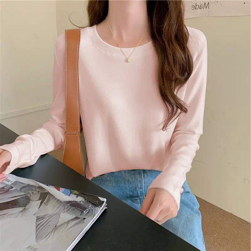 Women's Long Sleeve Black T-Shirt 2024 Autumn — feature 20