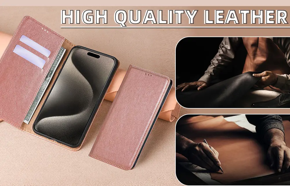 Blue Leather 5G Mobile Case for A04E 4G — feature 11
