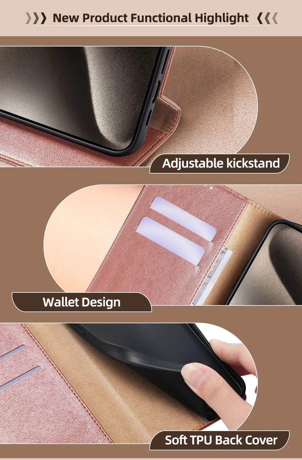 Blue Leather 5G Mobile Case for A04E 4G — feature 5