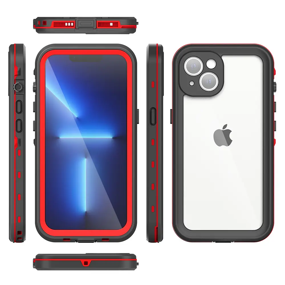 Waterproof Apple iPhone 13 Case with Durable Red Pepper Design - Image 3