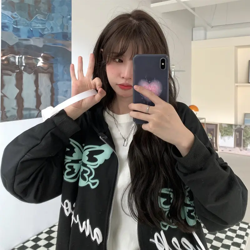 Autumn 2022 Black Butterfly Hoodie for Women — feature 15