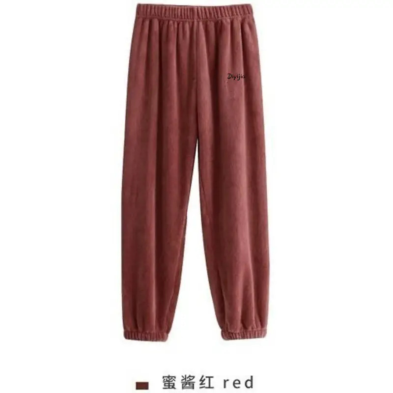 Women's Winter Warm Coral Fleece Pants - Image 5