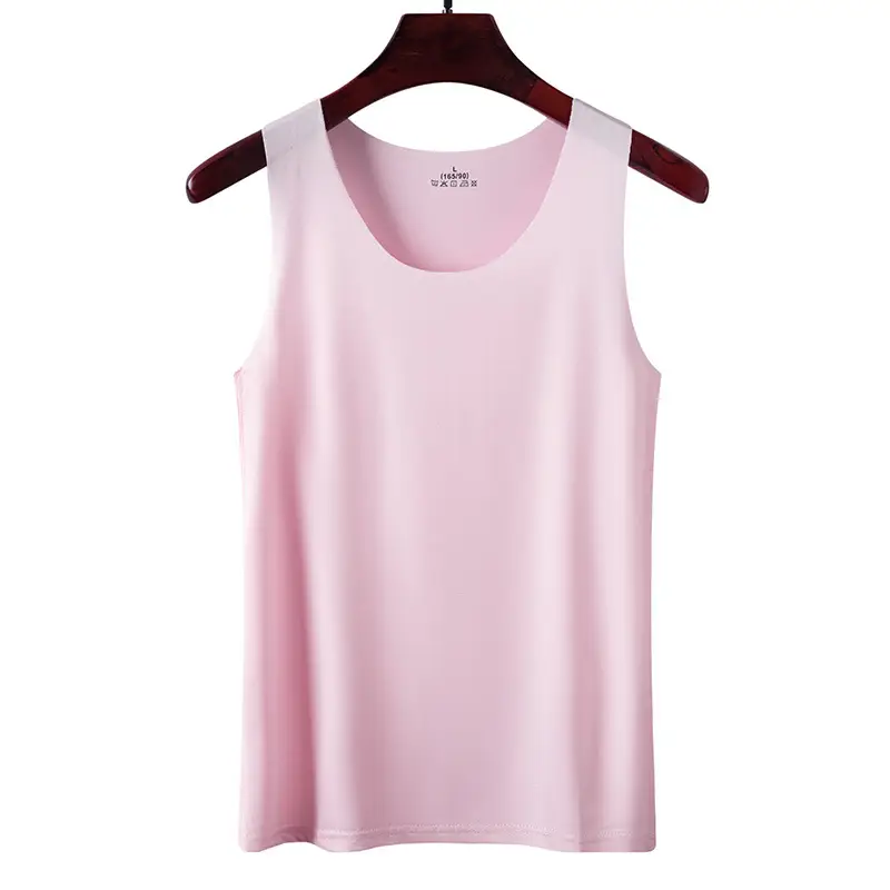 Summer Women's Seamless Ice Silk Vest Thin Suspbottomer Women's Sleeveless Versatile Top Bottoming Wholesale