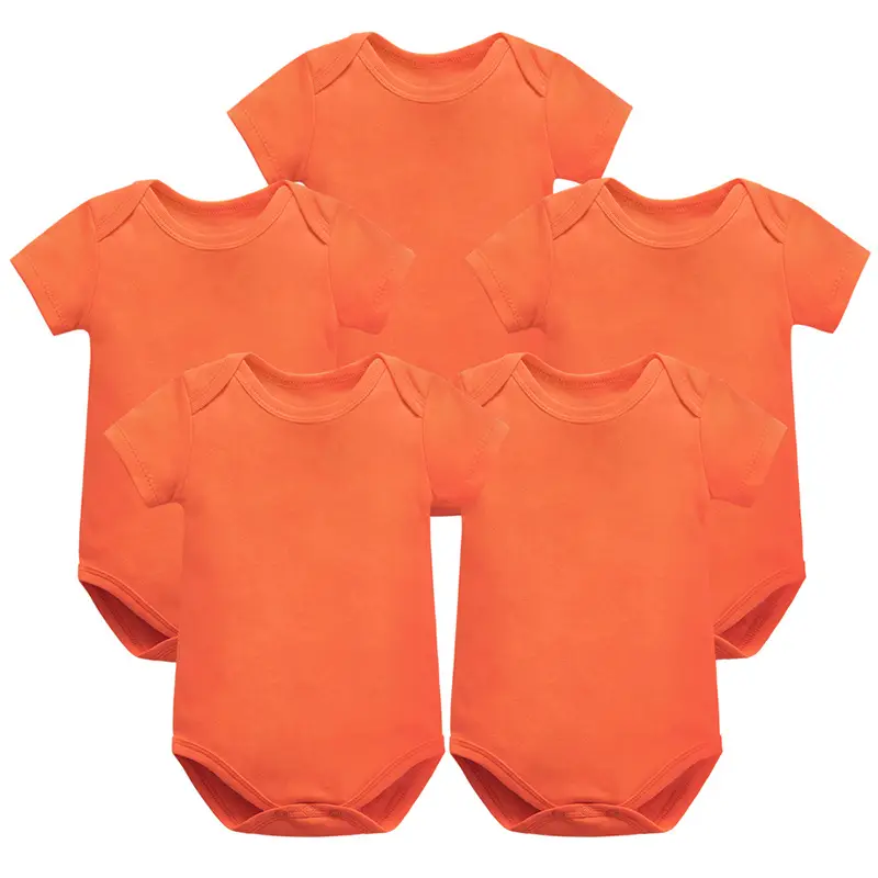 Orange Baby One-Piece Crawling Suit for Girls - Image 16
