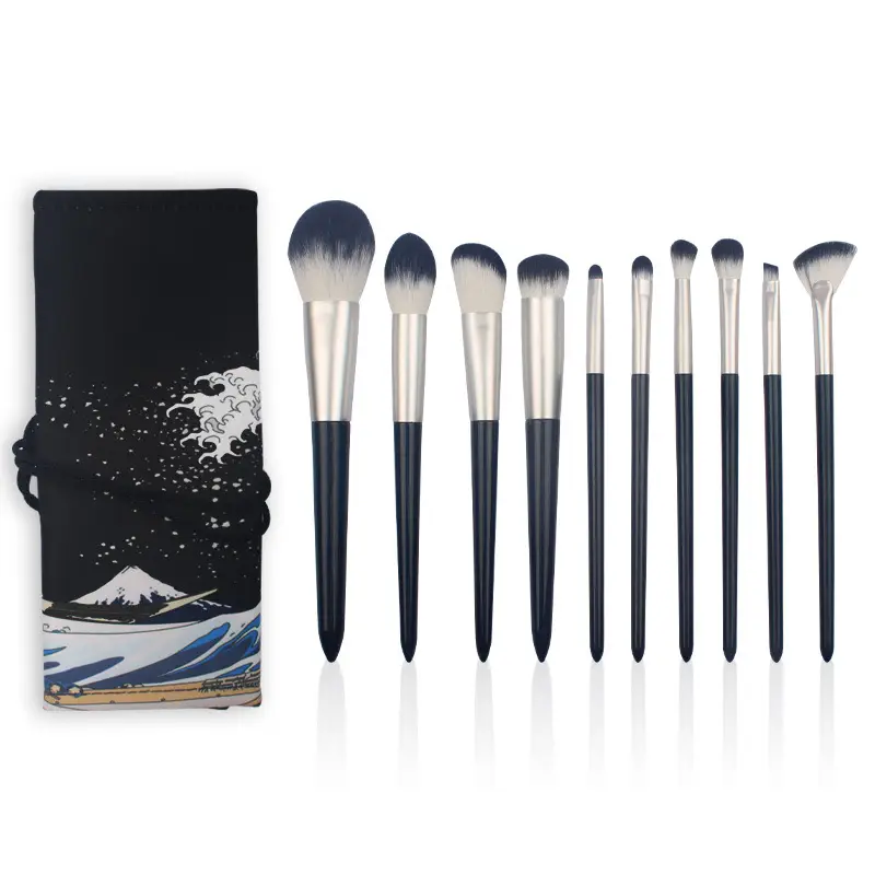 14 Green Cloud Makeup Brushes Set Super Soft Powder Eye Shadow Blush - Image 6