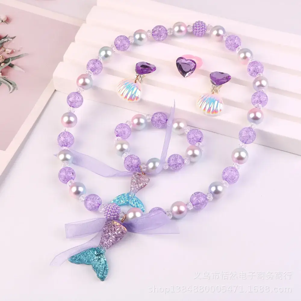 1# fishtail 5-piece purple (cardboard packaging)