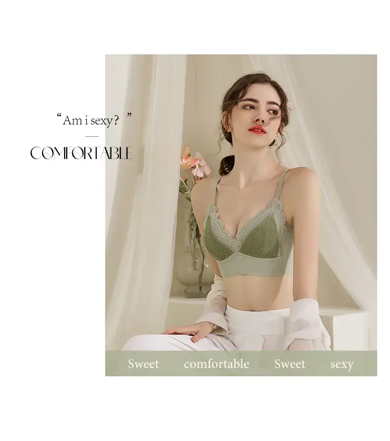 French Lace Bra Silk Lining No Wire Underwear — feature 18