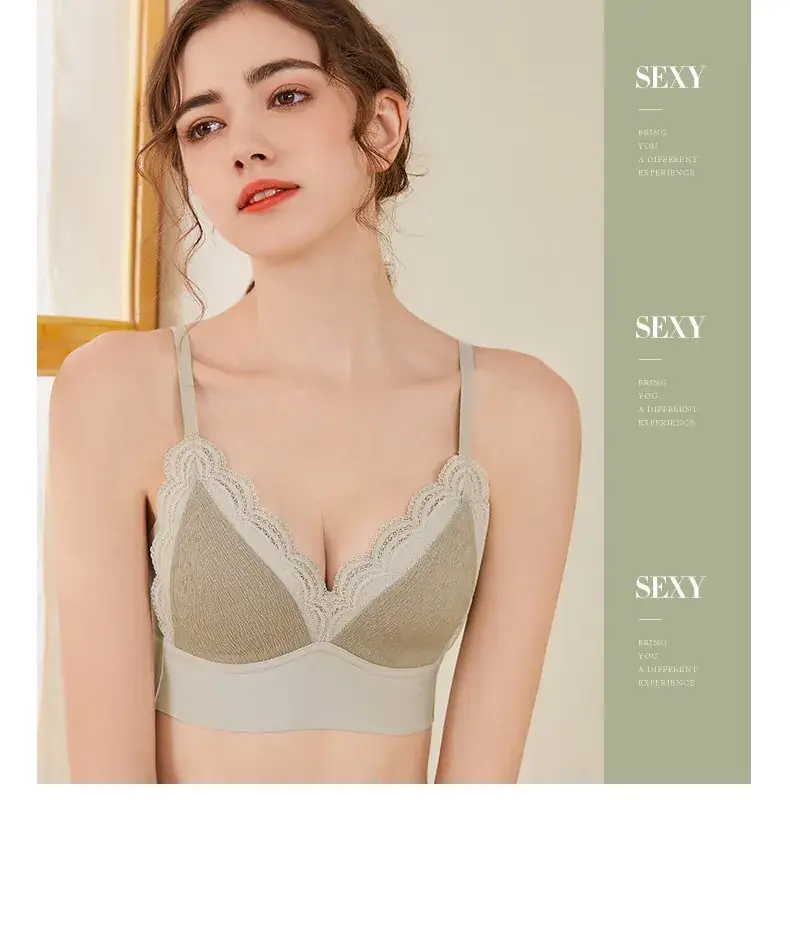 French Lace Bra Silk Lining No Wire Underwear — feature 21