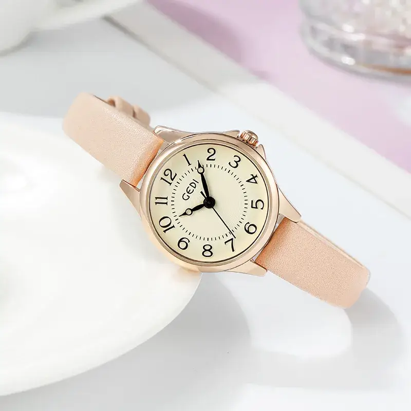 Gold Korean Retro Quartz Watch for Women - Image 2