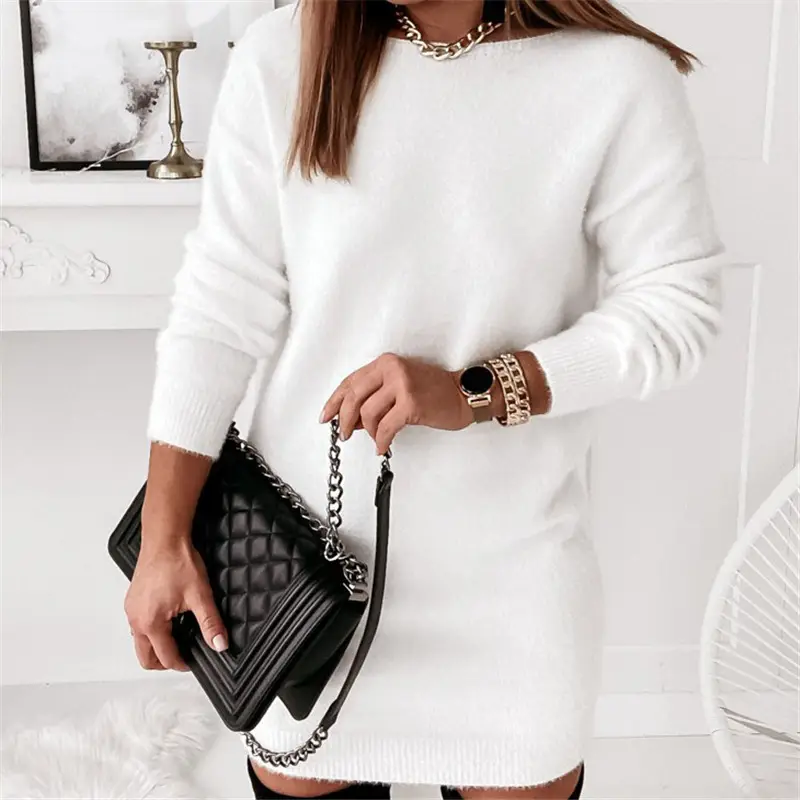 Black Lace Backless Dress for Women with Over-the-Shoulder Clutch