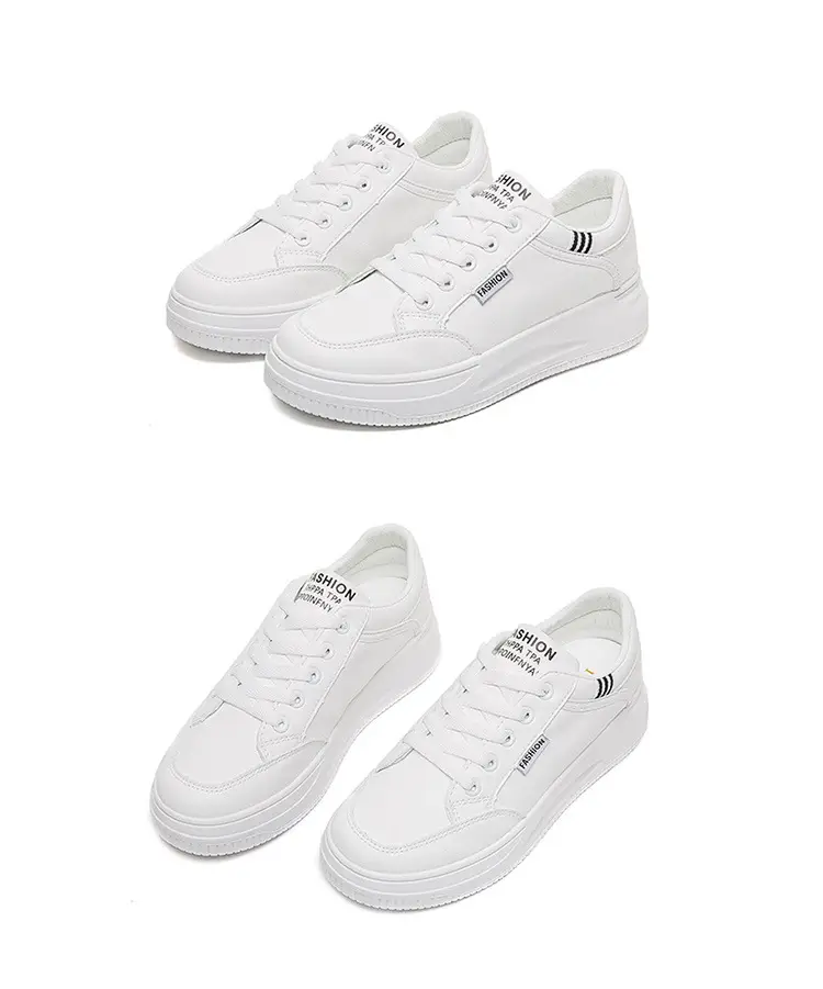 Women White Board Shoes with Thick Sole & Breathable Upper — feature 21