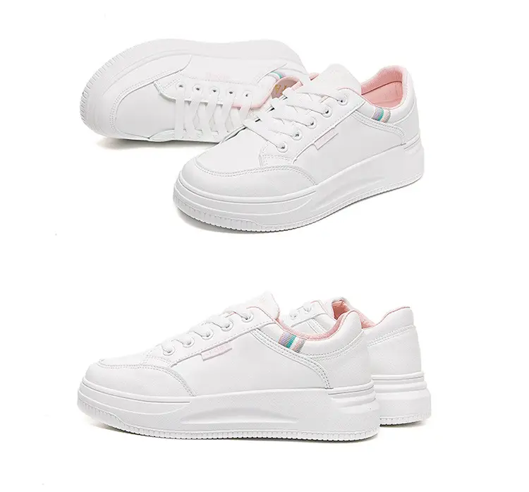 Women White Board Shoes with Thick Sole & Breathable Upper — feature 22