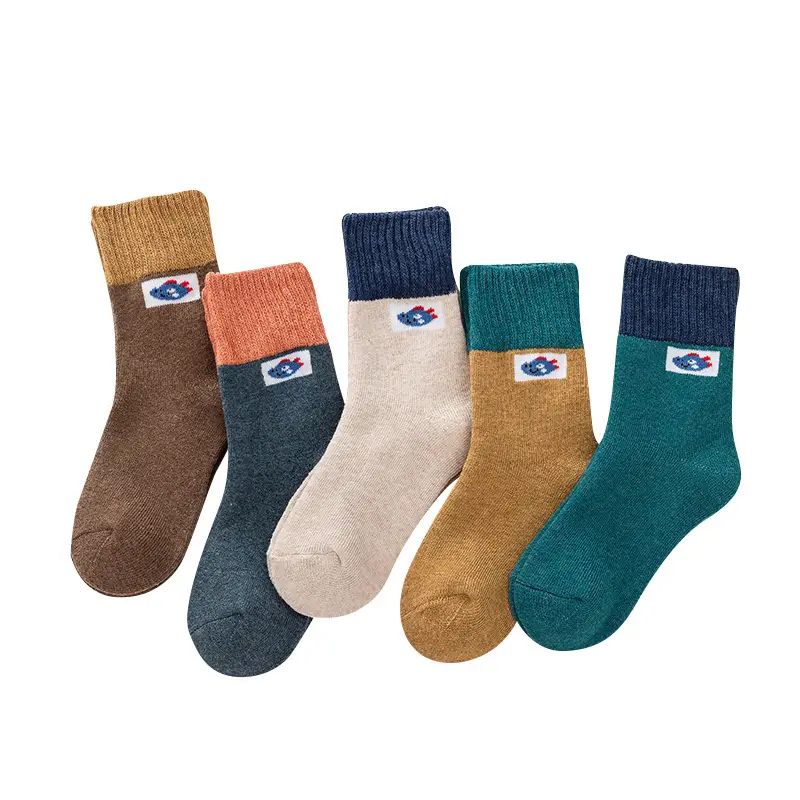Children's Velvet Padded Terry Socks Autumn Winter Warm Cotton - Image 8