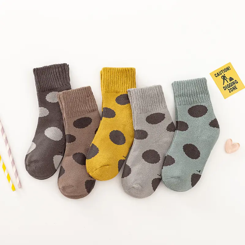 Children's Velvet Padded Terry Socks Autumn Winter Warm Cotton - Image 3