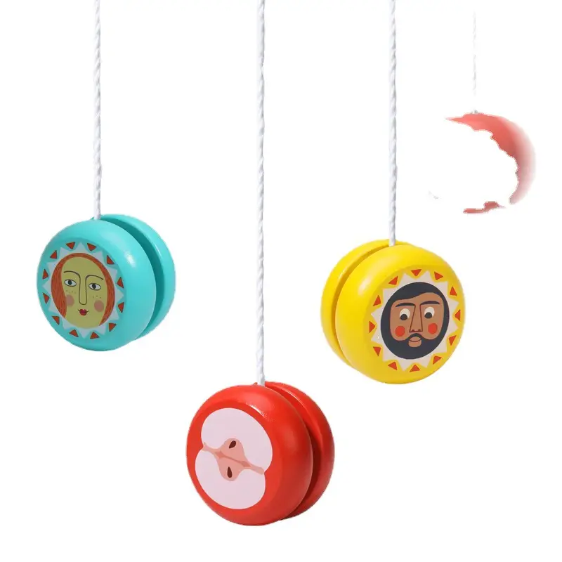 Cartoon wooden yo-yo children's cute animal yo-yo kindergarten children's gift educational nostalgic toy