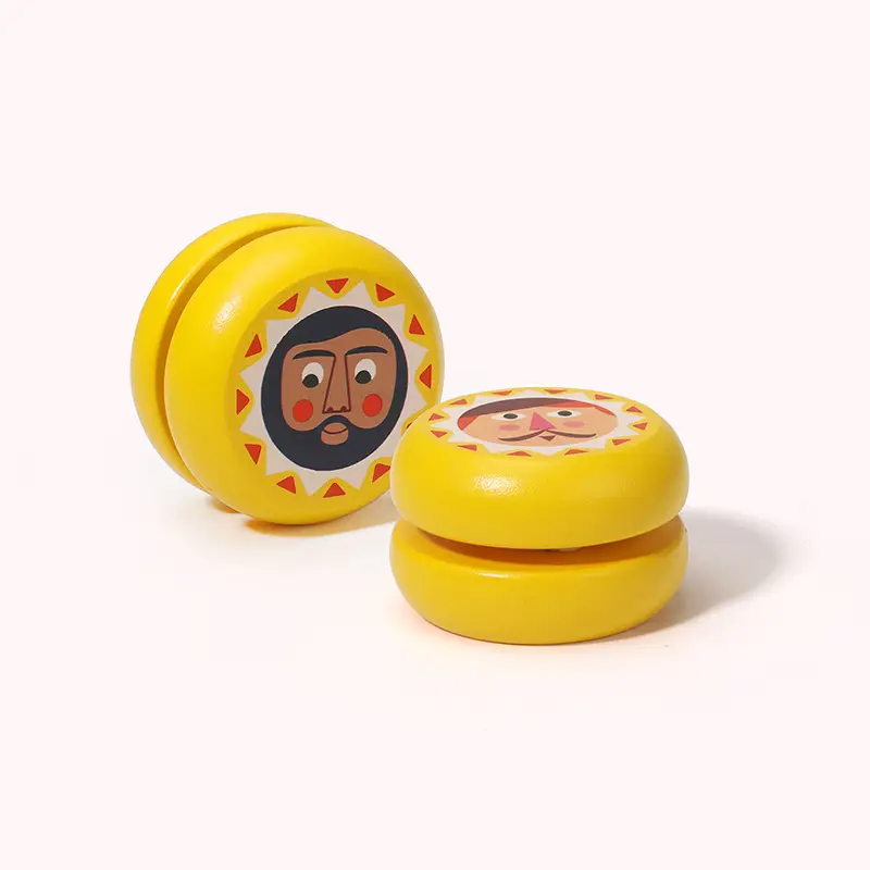Cartoon wooden yo-yo children's cute animal yo-yo kindergarten children's gift educational nostalgic toy