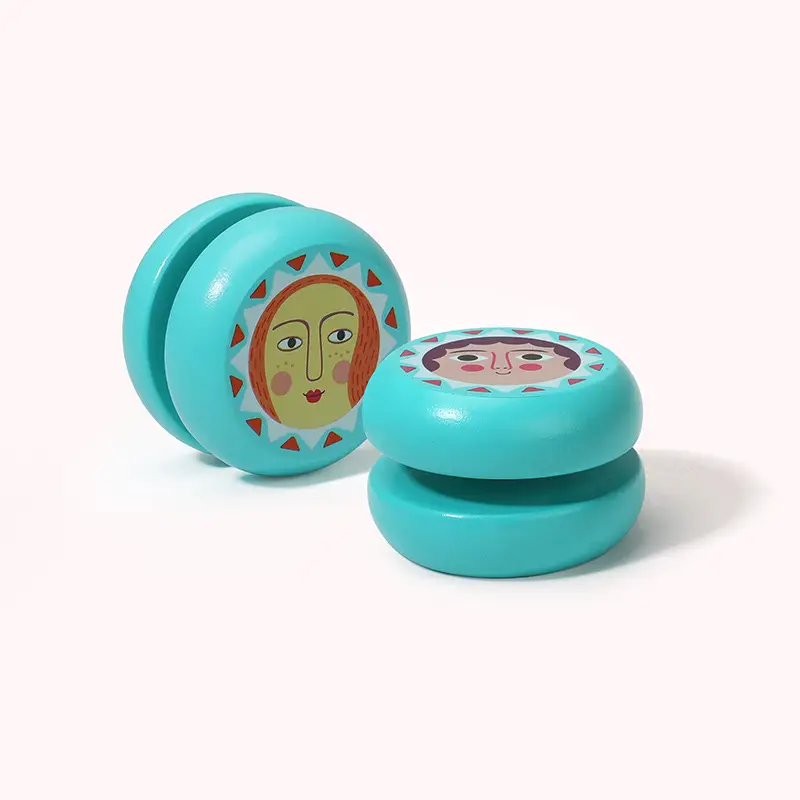 Cartoon wooden yo-yo children's cute animal yo-yo kindergarten children's gift educational nostalgic toy
