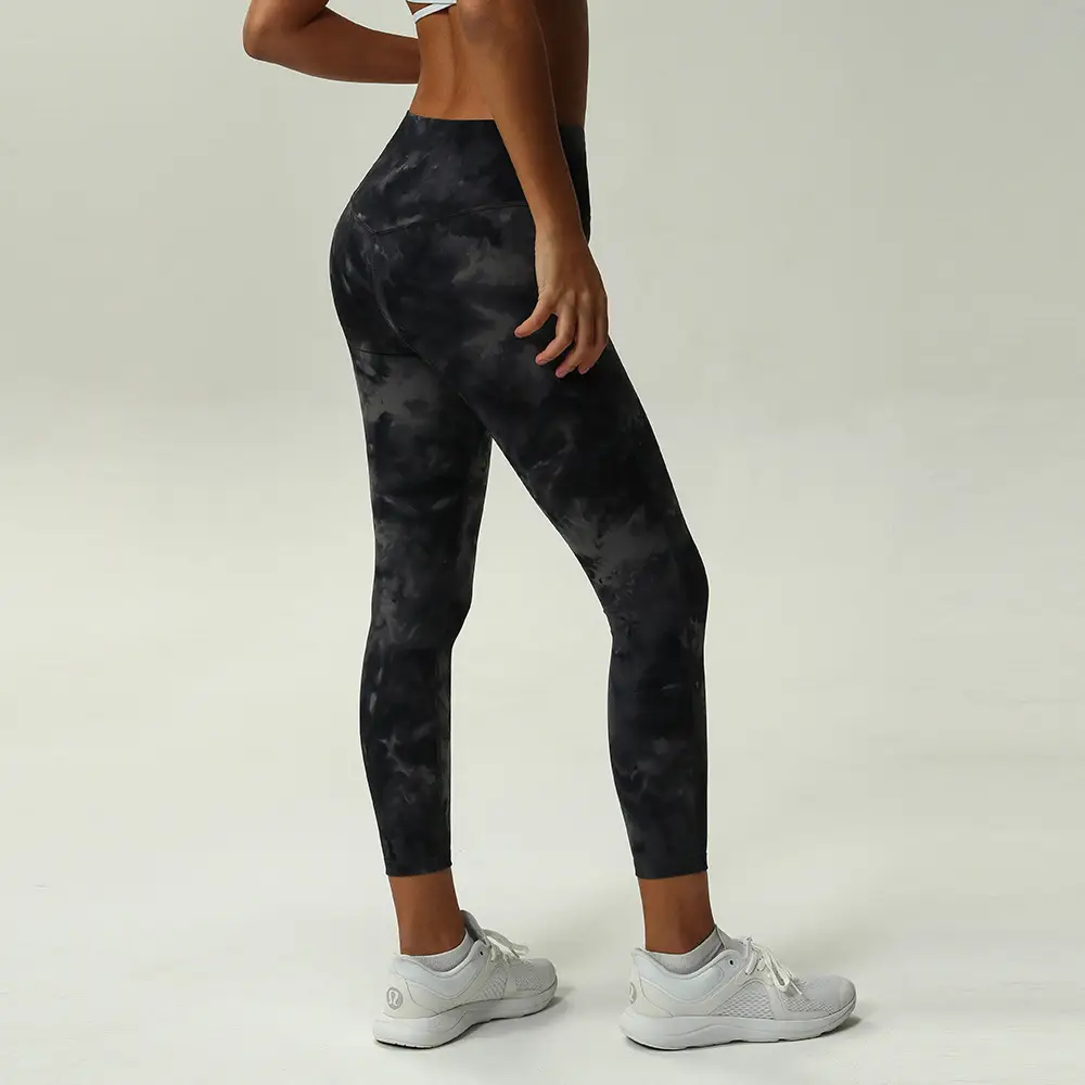 Tie-Dye High Waist Yoga Pants for Women - Image 5
