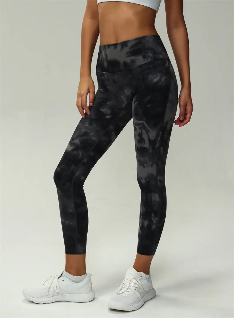 Tie-Dye High Waist Yoga Pants for Women — feature 7