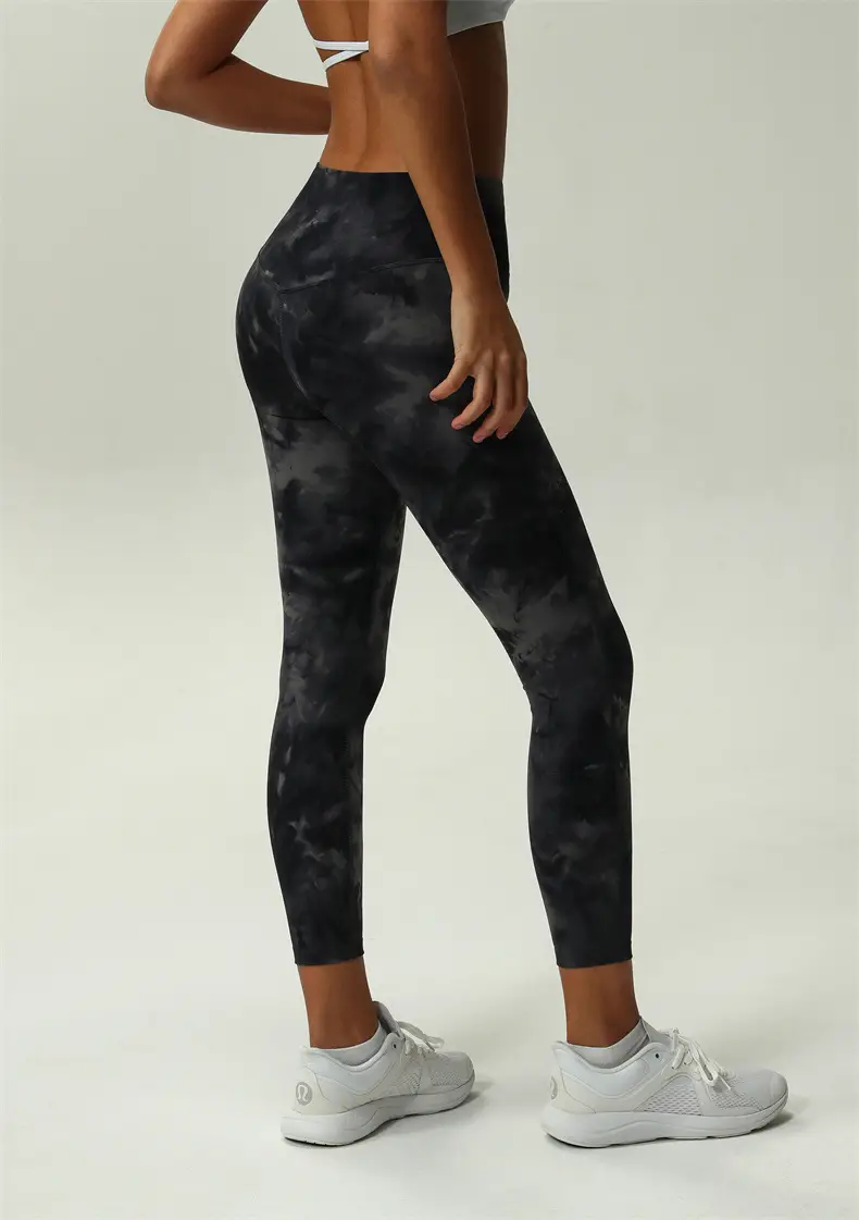 Tie-Dye High Waist Yoga Pants for Women — feature 9