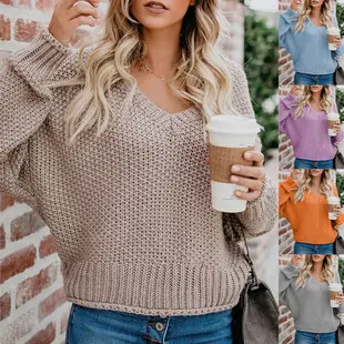 Women's V-Neck Knitted Cardigan Sweater Coat Winter New — feature 8