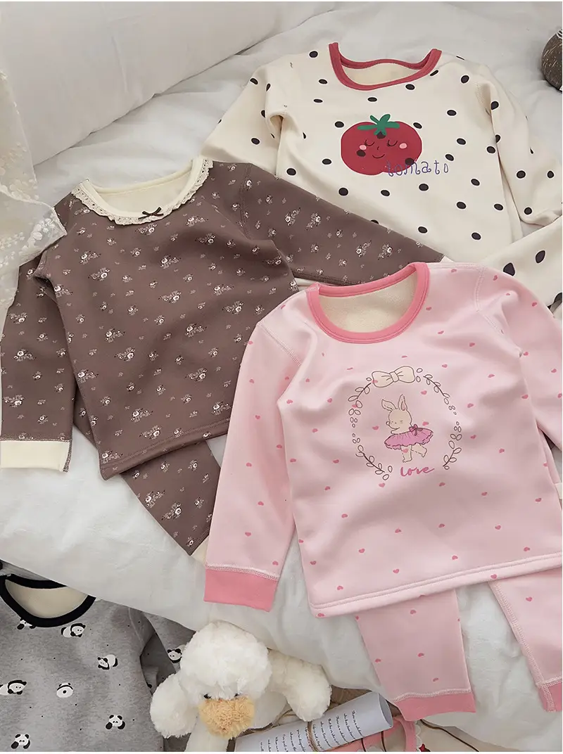 Anmeiya Children's Polka Dot Pajamas Set — feature 22