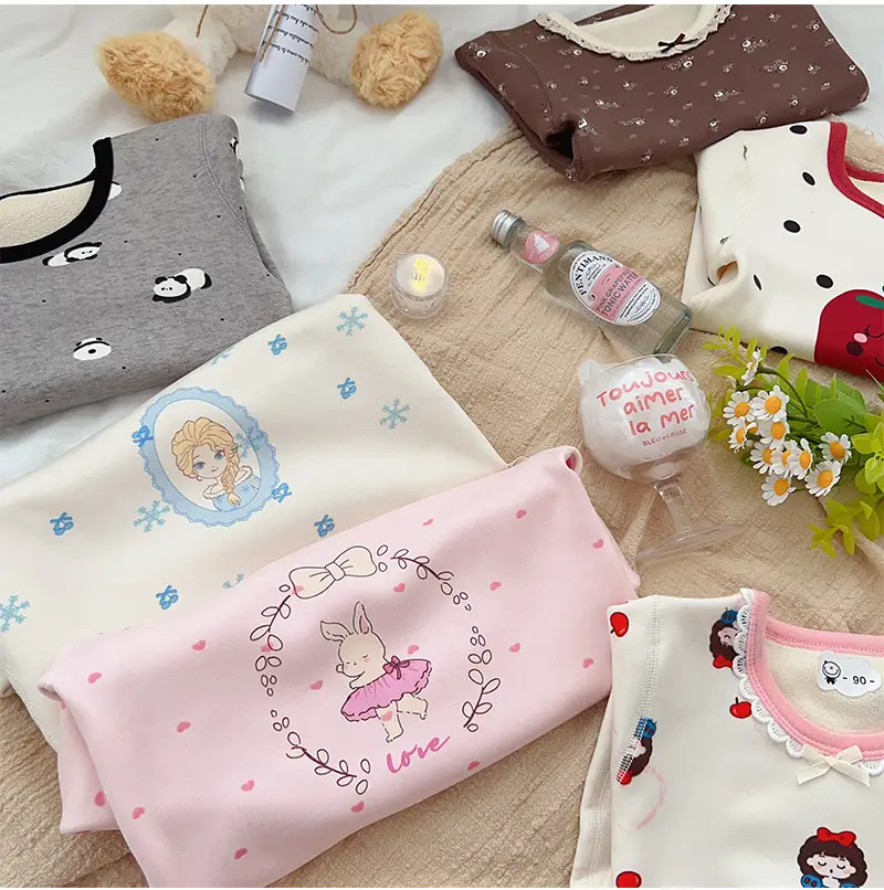 Anmeiya Children's Polka Dot Pajamas Set — feature 23
